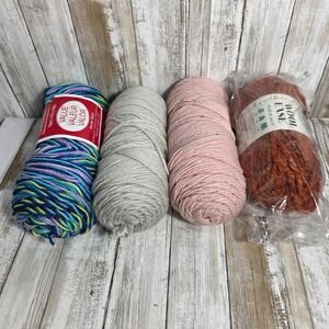 Mixed Yarn Lot Lion Brand Wool-Ease Craft Smart Value Giverny Fall Leaves Skeins